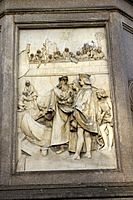 IMG 4313 - Milano, Monumento a Leonardo - Leonardo progetta le chiuse dei navigli - Foto Giovanni Dall'Orto 20-jan 2007