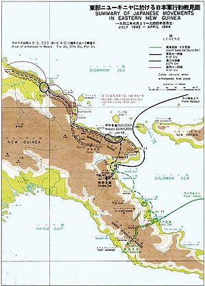 Japanese Movements in Eastern New Guinea