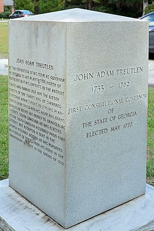 John Treutlen monument, Ebenezer, Effingham County, GA, US