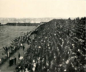 Just Before the Kick-off at the Chicago-Michigan Football Game 1904 part b