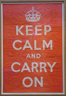 Keep Calm And Carry On - Original poster - Barter Books - 17-Oct-2011