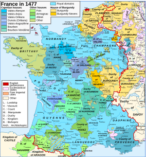 Map France 1477-en