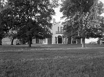 Mt. Holly Plantation house, built in 1840, still occupied. Near Foote, Mississippi.jpg