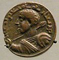 Qutb al Din mint of Sinjar Roman emperor Caracalla 1199