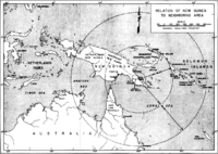 Relation of Buna-Sanananda-New Guinea to Neighboring Area