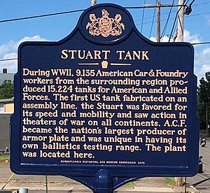 Stuart Tank historical marker