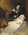 The Duchess of Abercorn and Child by Sir Edwin Henry Landseer (1802-1873)