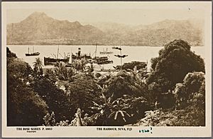 The harbour, Suva, Fiji (NYPL Hades-2359163-4043519)