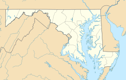 Location of Lake Kittamaqundi in Maryland, USA.