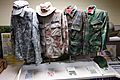 Uniforms with four camouflage patterns - Fort Devens Museum - DSC07206