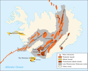 Volcanic system of Iceland-Map-en
