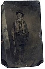 Billy the Kid tintype, Fort Sumner, 1879-80