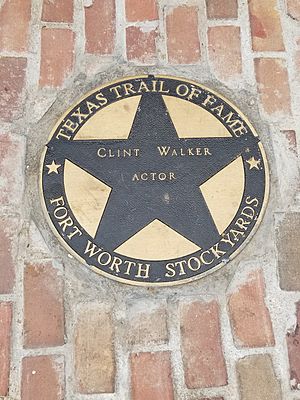 Clint Walker Star on Texas Trail of Fame