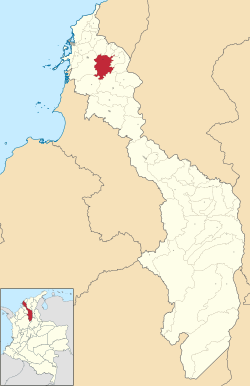 Location of the municipality and town of Mahates in the Bolívar Department of Colombia