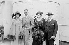 François Coty and Paul Dubonnet in 1918 with their wives