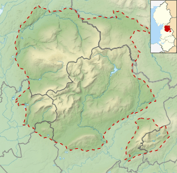 Wolfhole Crag is located in the Forest of Bowland