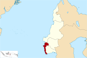 Lokasi Sulawesi Barat Kabupaten Majene.svg