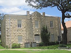 Real County Courthouse in Leakey