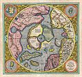 1606 Mercator Hondius Map of the Arctic (First Map of the North Pole) - Geographicus - NorthPole-mercator-1606