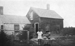 Andrew Sockalexis (1891–1919) at his home in Old Town, Maine