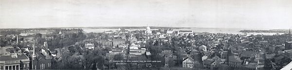 Annapolis panoramic view from State House, 1911