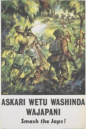 Askari Wetu Washinda Wajapani (our Soldiers Beat the Japanese) Art.IWMPST15396