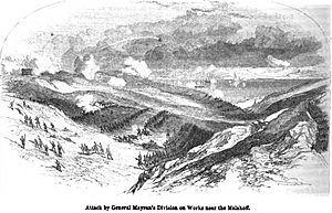 Attack by General Mayran's Division on Works near the Malakoff. George Dodd. Pictorial history of the Russian war 1854-5-6