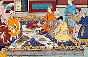 Babur at Mughal Dastarkhan, 1590 CE