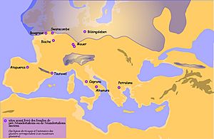 Carte Neandertaliens anciens