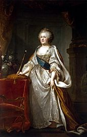 Catherine II by J.B.Lampi (1794, Hermitage)