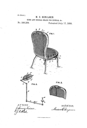 Gong and Signal Chair patent