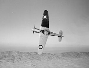 Hurricane 213 Sqn RAF over Cyprus c1941