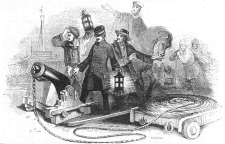Illustrirte Zeitung (1843) 10 152 1 Capitain Manby’s Mörser-Rettungstau