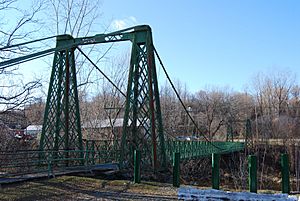Keeseville suspension bridge