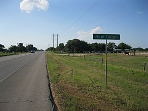 New Taiton TX Sign on Hwy 71