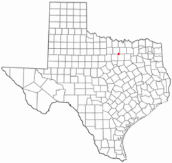 Location of Newark, Texas
