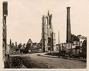 Vlamertinghe (Ypres area), destroyed church (19704243578)
