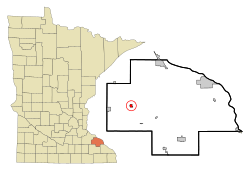 Location of Zumbro Falls, Minnesota