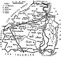 1938 map of interwar county Braila