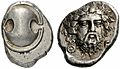 Greek Silver Stater of Thebes (Boeotia), a Stunning Depiction of Dionysos