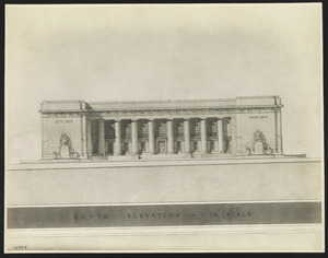 Indianapolis Public Library. South elevation LCCN2014650192