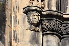 James Hogg as depicted on the Scott Monument