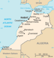 Map of Morocco from CIA World Factbook