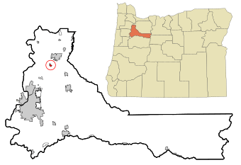 Marion County Oregon Incorporated and Unincorporated areas Gervais Highlighted.svg