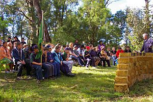 Members of Scouts Australia from several groups attending "Scouts Own" in camp