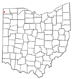 Location of Blakeslee, Ohio