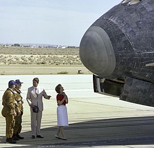 Ronald and Nancy Reagan NASA 1982
