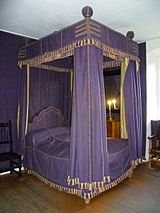 The bed in My Lady's Closet, Argyll's Lodging, Stirling