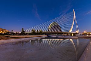 The Assut de l'Or Bridge in Valencia, Spain