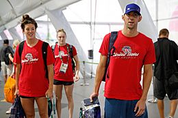 Allison Schmitt and Michael Phelps Rio 2016
